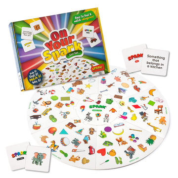 Matching Game Preschool Board Games for Kids 2-in-1 Picture Cards, Match and Category Games, Speech Therapy Materials, Educational Games for Kids 3