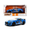 Jada Toys Bigtime Muscle 1:24 2020 Ford Mustang Shelby GT 500 Die-cast Car - Opening Doors, Hood, Trunk, Rubber Tires(Glossy Blue)