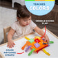 Buckle Toys - Bizzy Square - Learning Activity Toy - Develop Motor Skills and Problem Solving - Easy Travel Toy - Occupational Therapy Toy