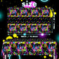 HAKOTI 3Pack Neon Tablecloth,Glow Party Supplies Neon Birthday Rectangle Table Cover Let's Glow Theme Table Decoration for Birthday Baby Shower Party
