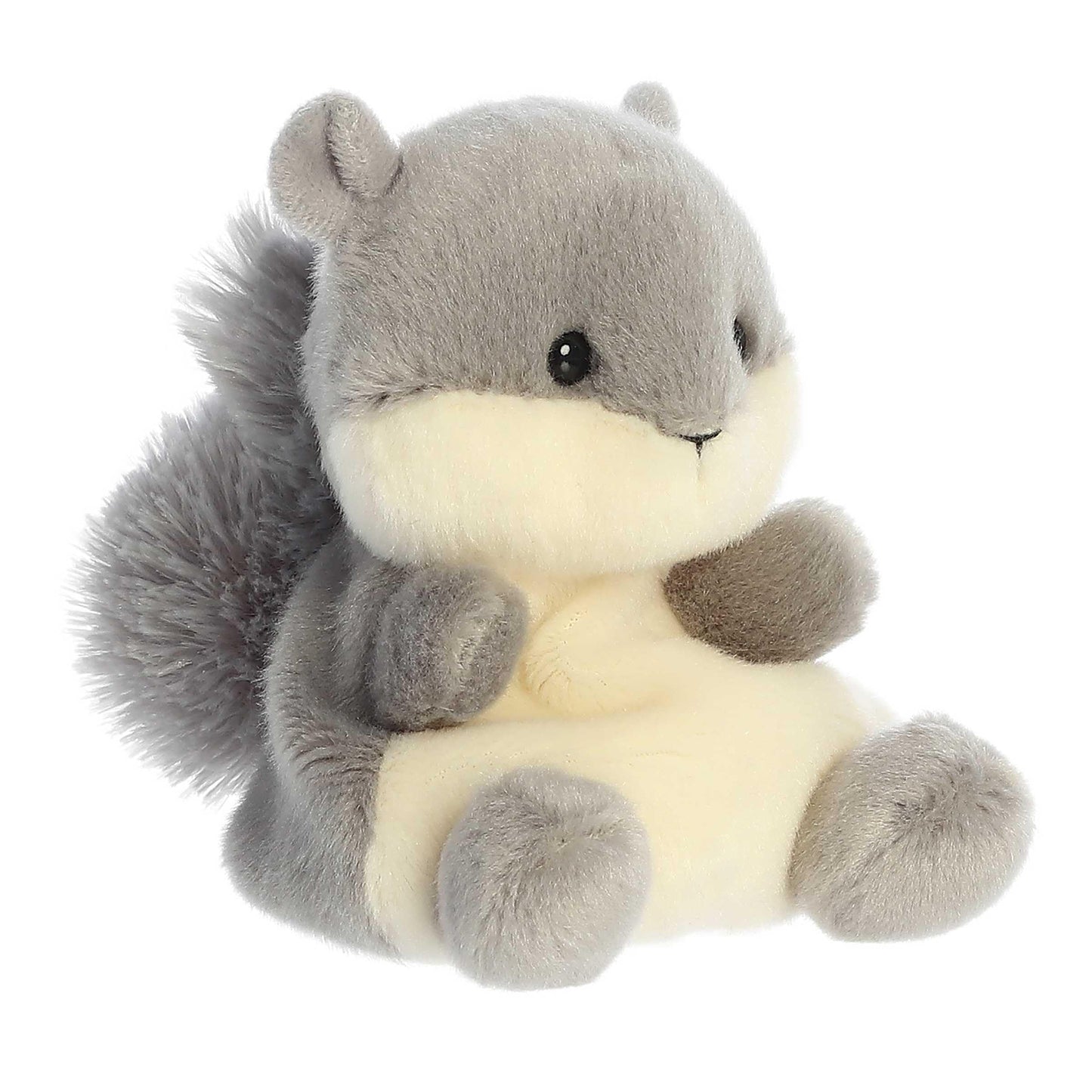 Aurora® Adorable Palm Pals™ Gus Grey Squirrel™ Stuffed Animal - Fun Collectible Plush for Kids and Adult Collectors - Perfect for Decorating Rooms
