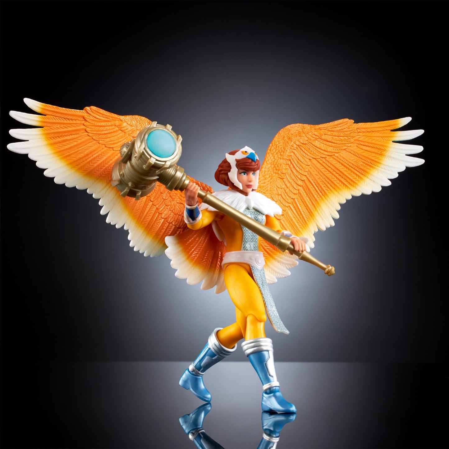 Masters of The Universe Origins Turtles of Grayskull Sorceress April O’Neil Action Figure Toy, 16 Articulations, Wings & Armor, TMNT Motu Crossover