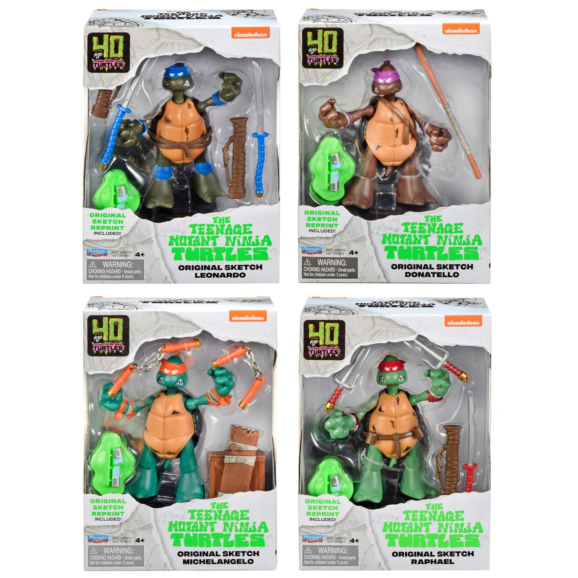 Teenage Mutant Ninja Turtles: Original Sketch Collector Figure with Comic Book by Playmates Toys