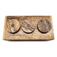 3 Wheel Combination Secret Lock Puzzle Box