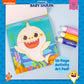 Horizon Group USA Baby Shark Dot Art Pad & Markers, Spiral-Bound Activity Painting Pad, Travel-Friendly Dabbers, Birthday Party, Great Mess-Free