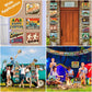 Boao 10 Pcs Camping Party Decorations Welcome Happy Camper Porch Sign