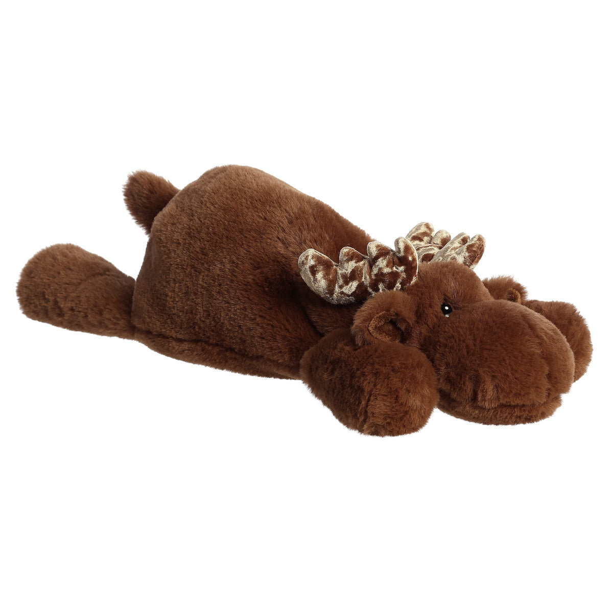 Aurora Snoozles 18" Moose Laid-Back Stuffed Animal