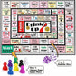otkllbb Original Interactive Board Game, Funny Group Game with 8 Chess Pieces & 2 Dices for Family, Friends Game Nights, Holiday & Birthday Gatherings