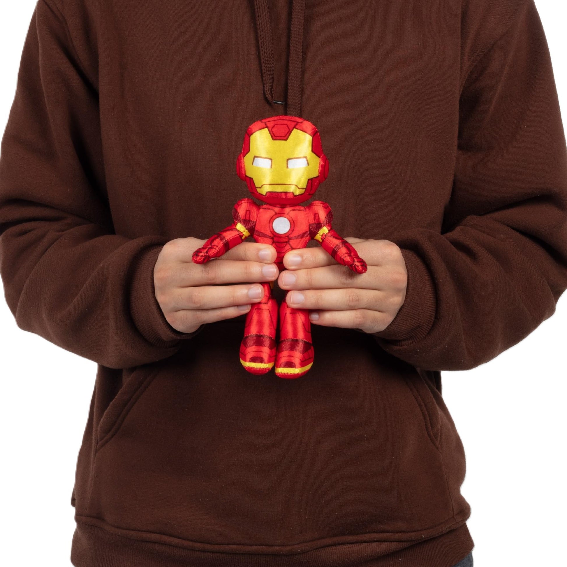 Marvel Spidey and His Amazing Friends 8" Iron Man Plush - Spider-Man Stuffed Animal Toy Figure - Officially Licensed - Spider-Verse Easter Basket
