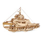 Tugboat Ugears 3D Mechanical Wooden Model for Self Assembling, DIY, Brainteaser