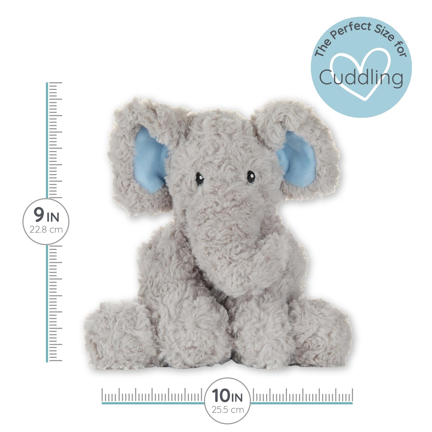 Sweet Elephant - Microwavable & Weighted Plush Stuffed Animal - Heated Plushie for Warmth - Cute, Soft, Cozy Toy for Adults & Children (Boys, Girls