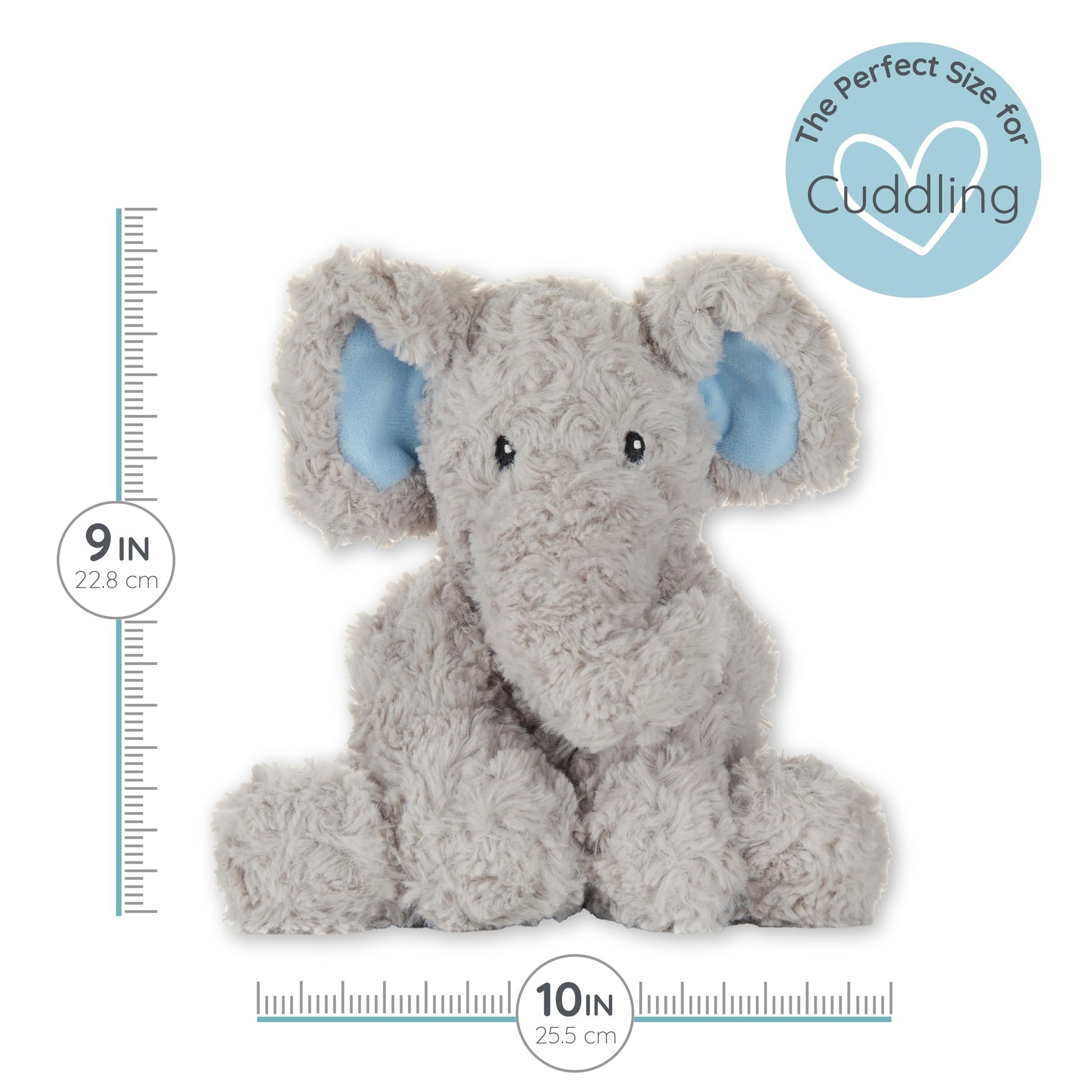 Sweet Elephant - Microwavable & Weighted Plush Stuffed Animal - Heated Plushie for Warmth - Cute, Soft, Cozy Toy for Adults & Children (Boys, Girls