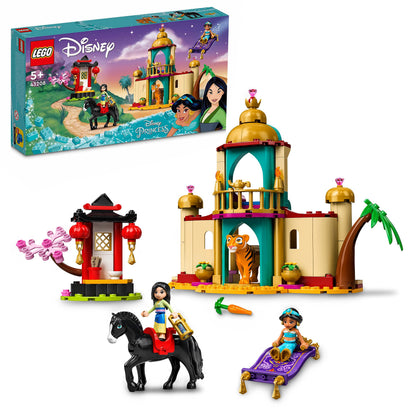 Lego® Disney Jasmine and Mulan’s Adventure 43208 Building Kit; A Fun Princess Construction Toy for Kids Aged 5+