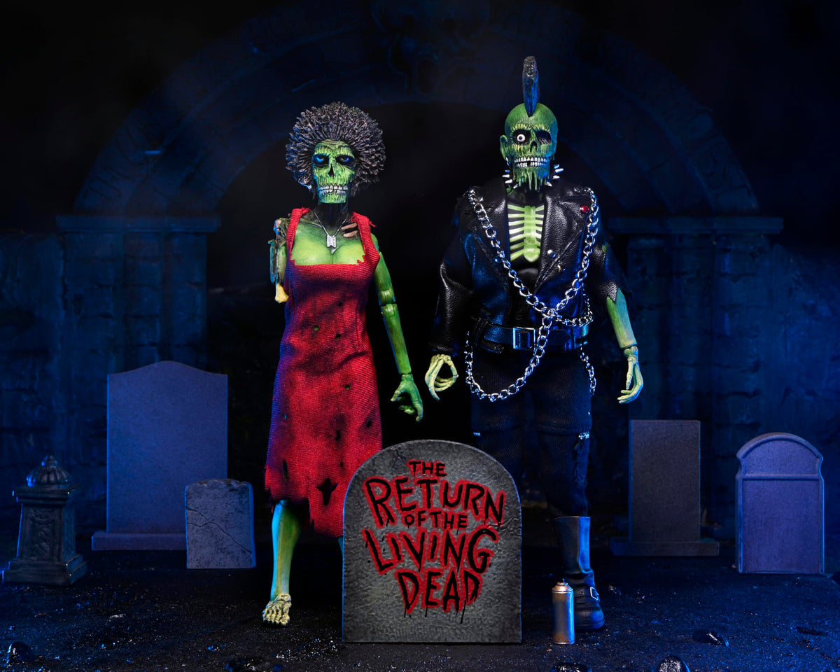 NECA - The Return of the Living Dead Zombie Trash & Suicide Clothed Action Figure Two-Pack