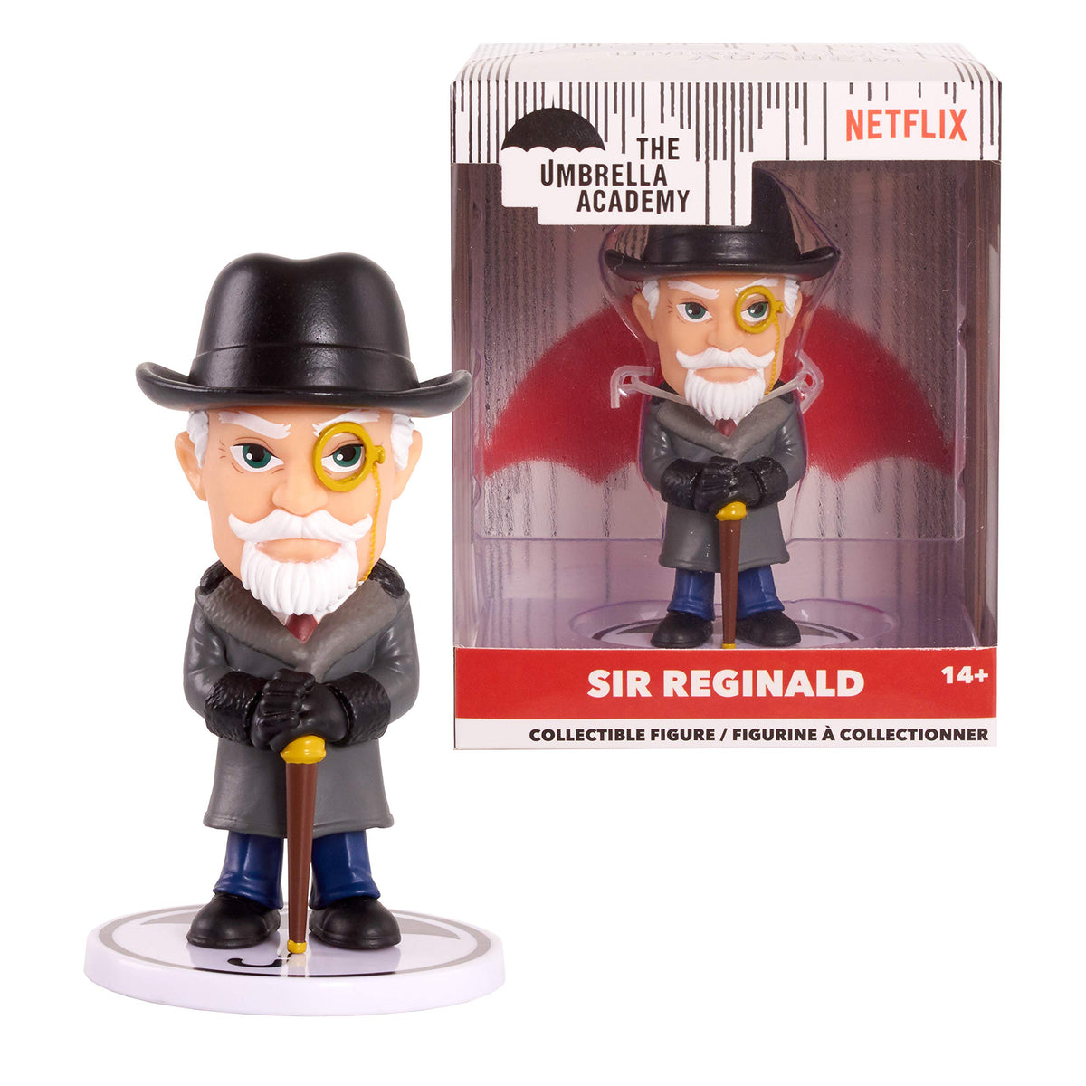 Just Play The Umbrella Academy 3.25 Inch Stylized Collectible Figure, Sir Reginald Hargreeves, Kids Toys for Ages 14 Up