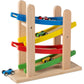 Play22 Wooden Car Ramps Race - 4 Level Toy Car Ramp Race Track Includes 4 Wooden Toy Cars - My First Baby Toys - Toddler Race Car Ramp Toy Set is