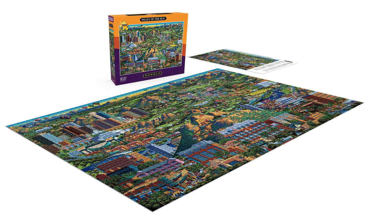 Buffalo Games - Eric Dowdle - Dowdle - Valley of The Sun - 2000 Piece Jigsaw Puzzle for Adults -Challenging Puzzle Perfect for Game Nights - Finished