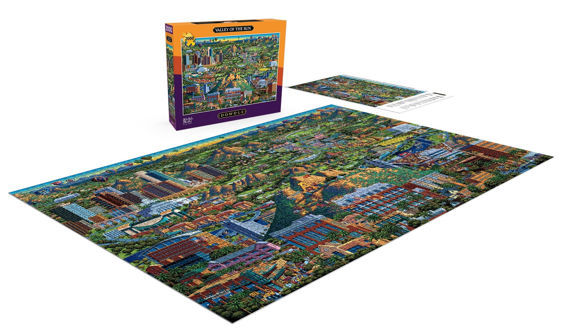 Buffalo Games - Eric Dowdle - Dowdle - Valley of The Sun - 2000 Piece Jigsaw Puzzle for Adults -Challenging Puzzle Perfect for Game Nights - Finished