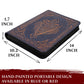 Trading Card Binder - 9 Pocket Album w Zipper - 360 Side Loading Folder for TCG - 3D PU Leather - For MTG, Disney Lorcana Trading Card Game, Magic The
