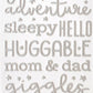 Night Night Baby Boy Thickers Stickers 5.5"X11" 158/Pkg-Words & Numbers/Silver Foiled Foam