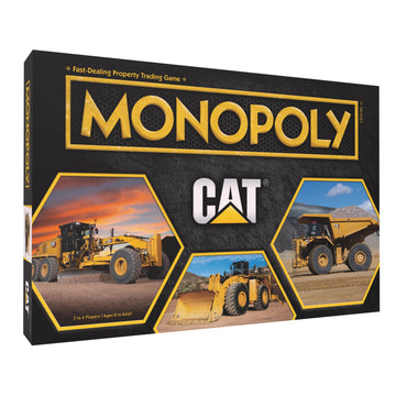 Monopoly Caterpillar | Play as Hard Hat, Tool Bag Work Boot & More | Officially Licensed and Collectible Monopoly Game Based On Caterpillar Company