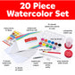 Faber-Castell Young Artist Learn to Watercolor - Watercolor Paint Set for Kids Ages 5+, Kid-friendly and Washable Watercolor Paint (Packaging May