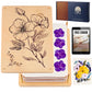 Berstuk Wooden Flower Press for Adults and Teens - Includes Expert Video Tutorials - Large Flower Press Kit 10.8" x 6.9" - Gift-Ready Packaging Ideal