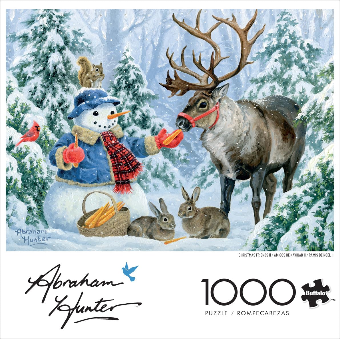 Buffalo Games - Snowman & Reindeer - 1000 Piece Jigsaw Puzzle for Adults