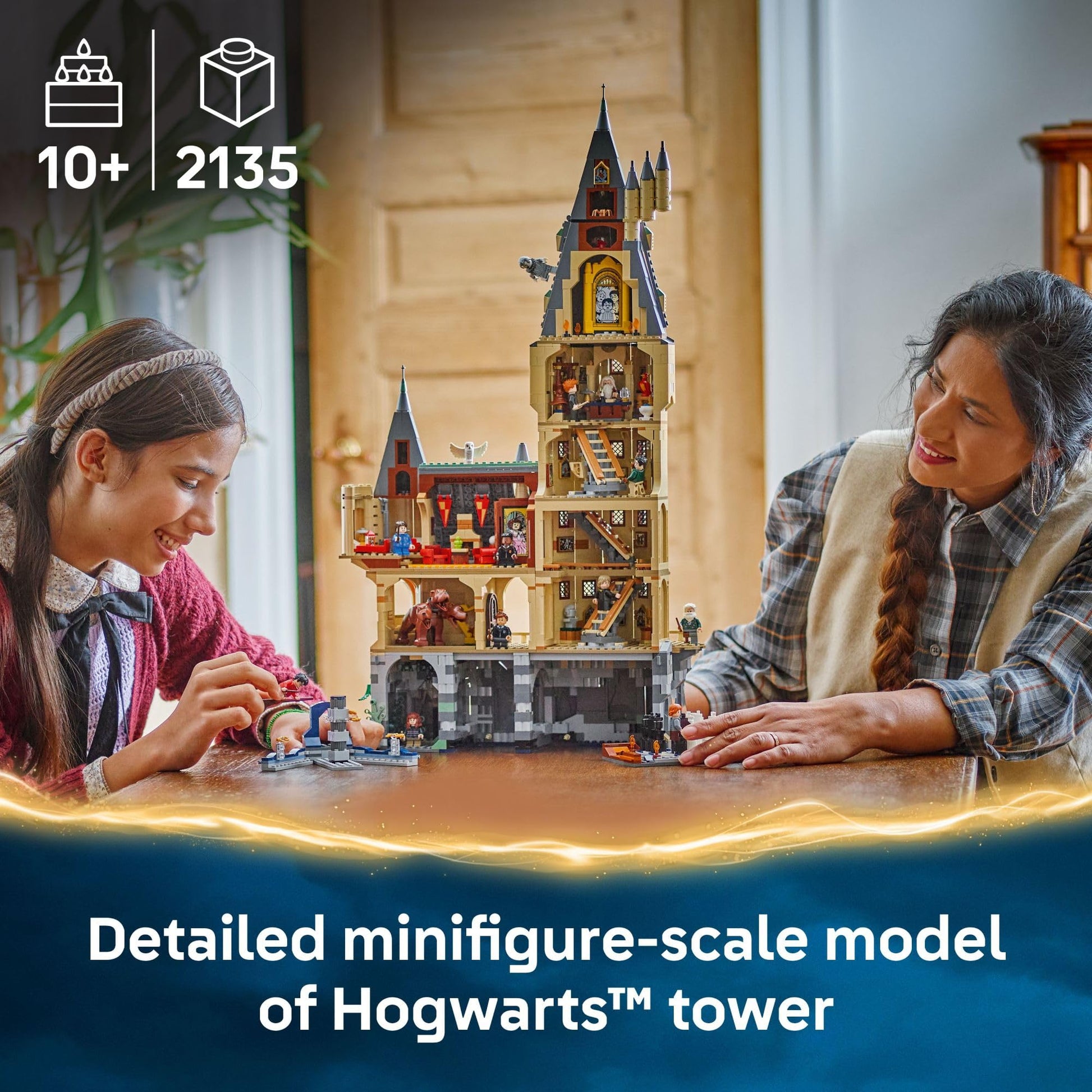 LEGO Harry Potter Hogwarts Castle: The Main Tower - Building Set for Boys and Girls, Ages 10+ - 12 Collectible Minifigures Including Harry Potter &