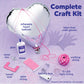 Creativity for Kids String Art Heart Light Kit | Create a Glowing Heart Lantern with Easy String Art | Relaxing DIY Craft & Mindful Activity for Kids