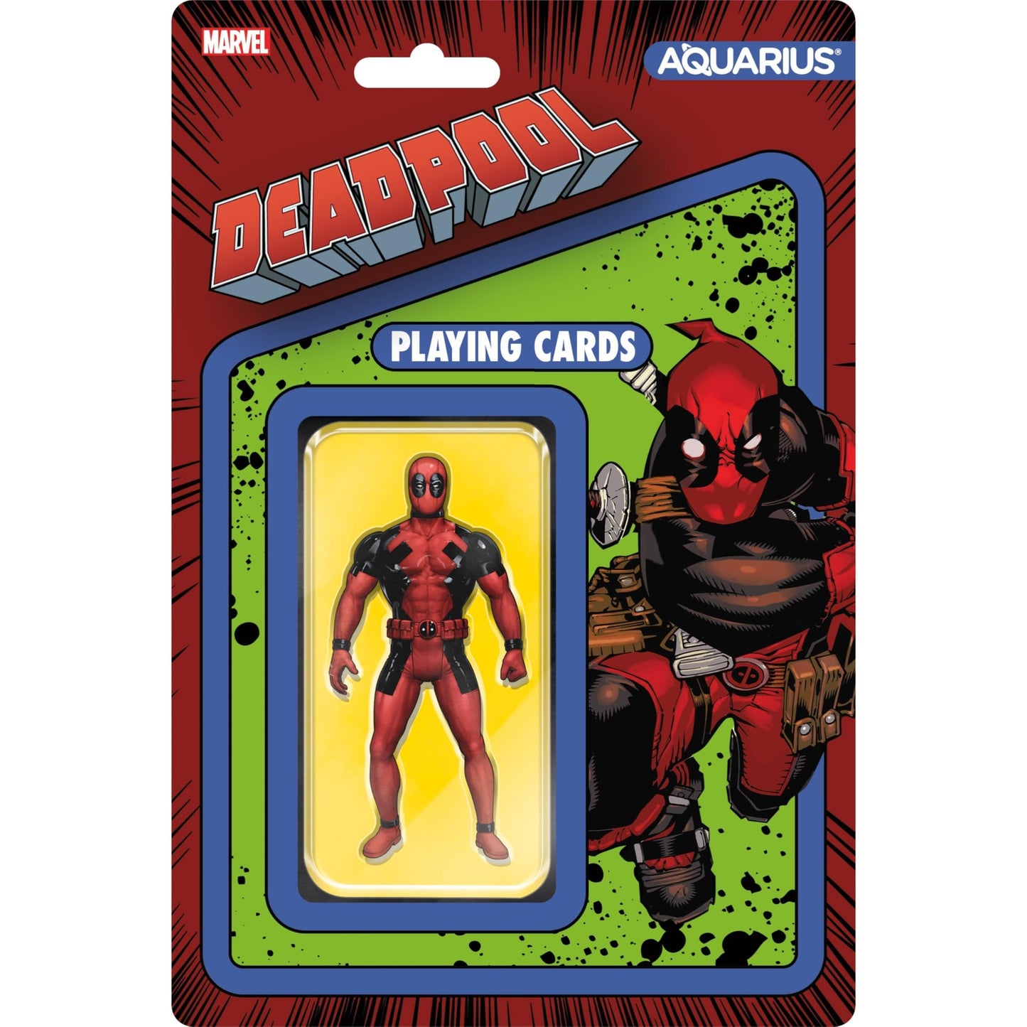 Aquarius Marvel Deadpool Premium Playing Cards - Deadpool Themed Deck of Cards for Your Favorite Card Games - Officially Licensed Deadpool Merchandise