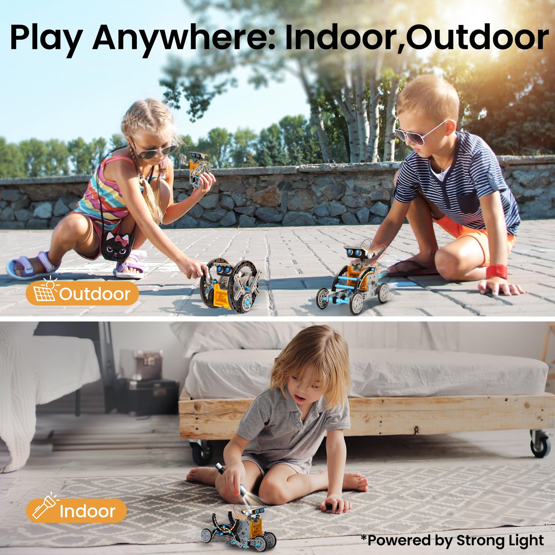Sillbird 12-in-1 Solar Robot Building Kit STEM Gift for Boys Ages 8-13
