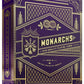 theory11 Monarch Playing Cards Purple - Regal Collector Style Poker Deck for Magic, Cardistry, Game Night, Party Games, Solitaire, Blackjack, Gifts