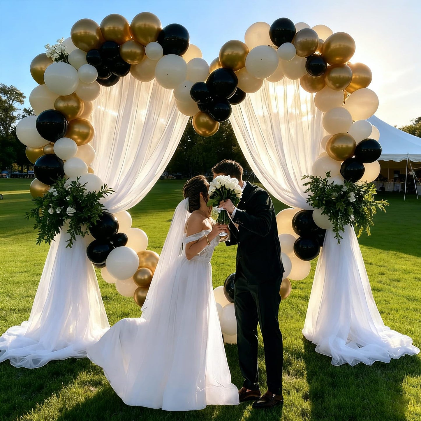 Black and Gold Balloons, 60PCS 12 Inch Confetti Gold and Black Balloons for Birthday, Wedding, Graduation, Baby Shower, Engagement Party Decorations