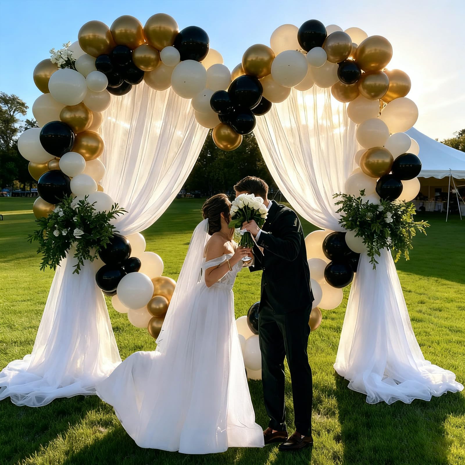 Black and Gold Balloons, 60PCS 12 Inch Confetti Gold and Black Balloons for Birthday, Wedding, Graduation, Baby Shower, Engagement Party Decorations