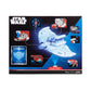 Star Wars Micro Galaxy Squadron Ahsoka Tano's T-6 Jedi Shuttle - 13-Inch Vehicle with Rotating Wings and Three 1-Inch Micro Figure Accessories