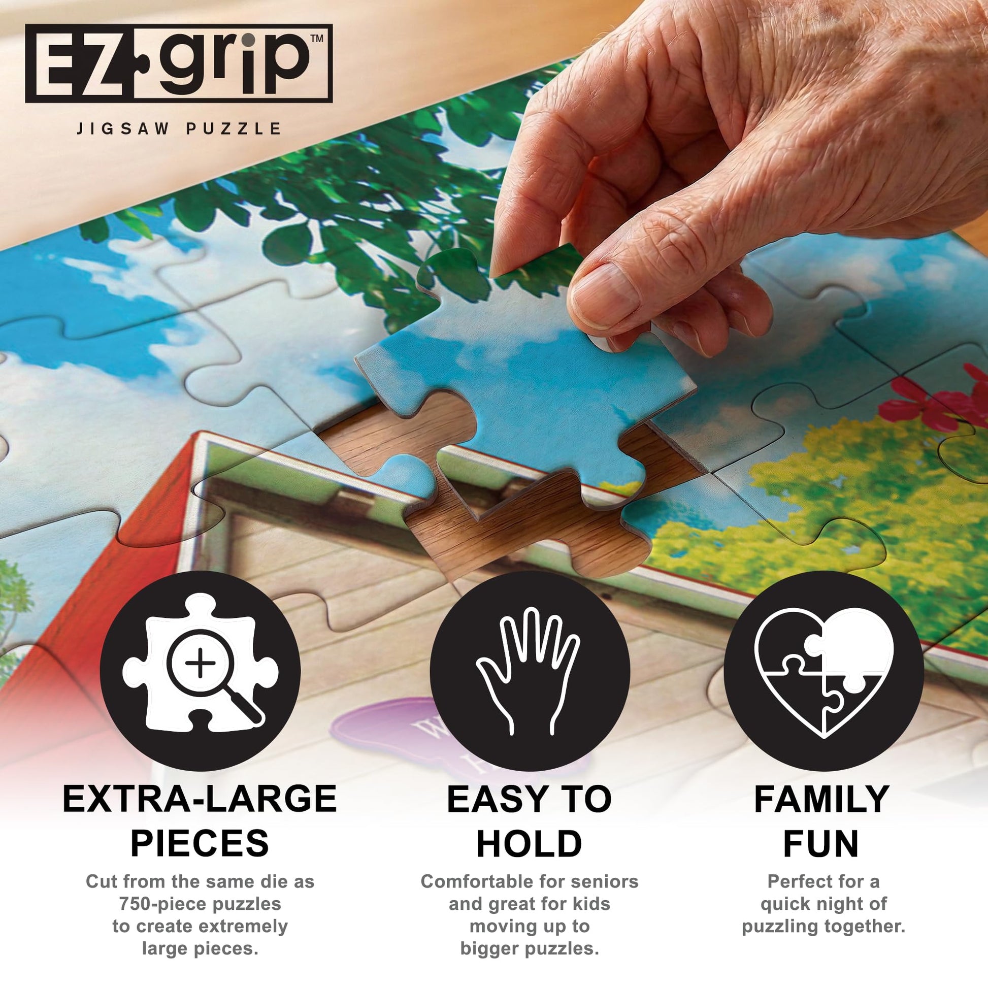 Masterpieces 300 Piece EZ Grip Jigsaw Puzzle - Welcome to Heaven - 18"x24"