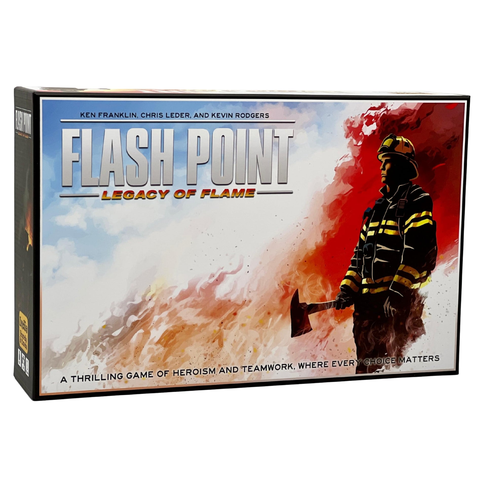 Flash Point: Legacy of Flame Board Game - Cooperative Legacy Game for 1-6 Players, Ages 10+, 60-Min Campaign Play - Firefighter Strategy Game by Indie