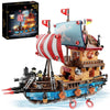 Vziimo Pirate Ship Building Sets with Lights, Creative Model Ship Boat Pirate Themed Toys Building Kits for Home Decor, 916 Pieces Christmas Birthday