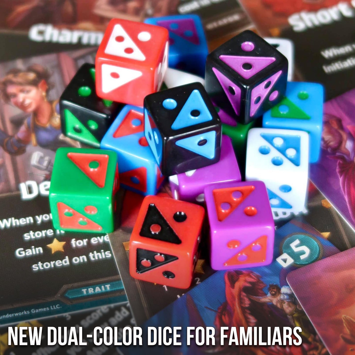 Roll Player: Fiends & Familiars, Big Box Edition | Expansion and Storage Solution for Roll Player | Strategy Dice Family Board Game for 1-4 Players