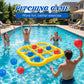 mcgskl Pool Toys Pool Games, Inflatable Tic-Tac-Toe Pool Toy with 10 Balls, 2-10 Players Floating Water Game for Adults Teens Kids, Summer Pool Party