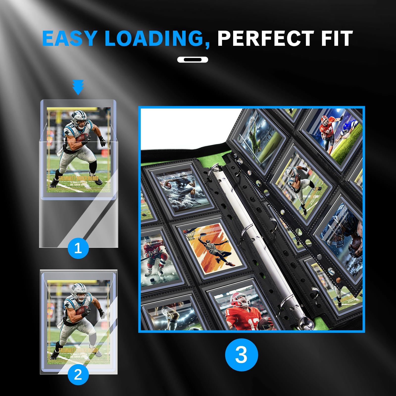 Top Loader Sleeves - Resealable Ultra Clear Penny Sleeves for 35PT-75PT Topload Card Holder, Prevent Scratches & Dust, Ultimate for Sports, Game