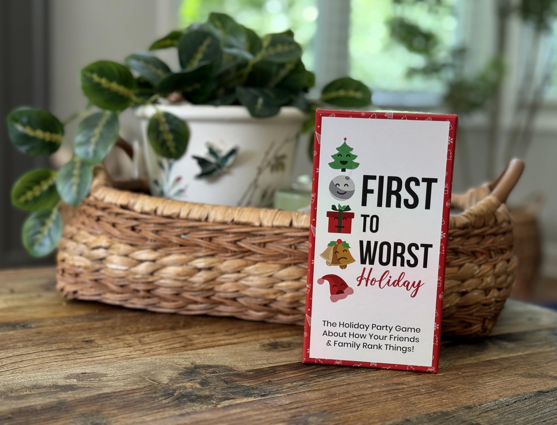 FIRST TO WORST Holiday Edition Party Game - A Festive Card Game About How Your Friends & Family Rank Things - Perfect for White Elephant Gifts