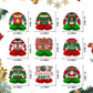 CUUSNNY 9 Pcs Ugly Sweater Party Decorations Honeycomb Centerpiece