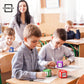 Set of 8 Dry Erase Dice 2x2 inches Multipurpose Colorful Write On Wipe Off Dry Erase Blocks Blank Dice to Draw Letters Numbers and Much More