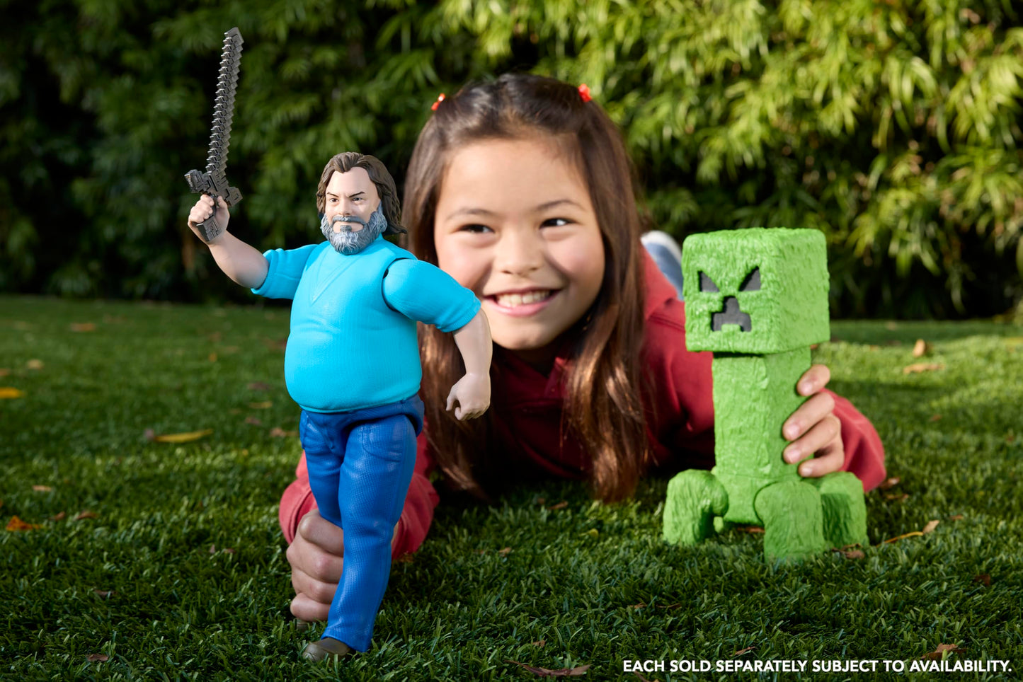 Mattel Minecraft Large-Scale Action Figure, 12-inch Posable Steve Toy Collectible Inspired by A Minecraft Movie