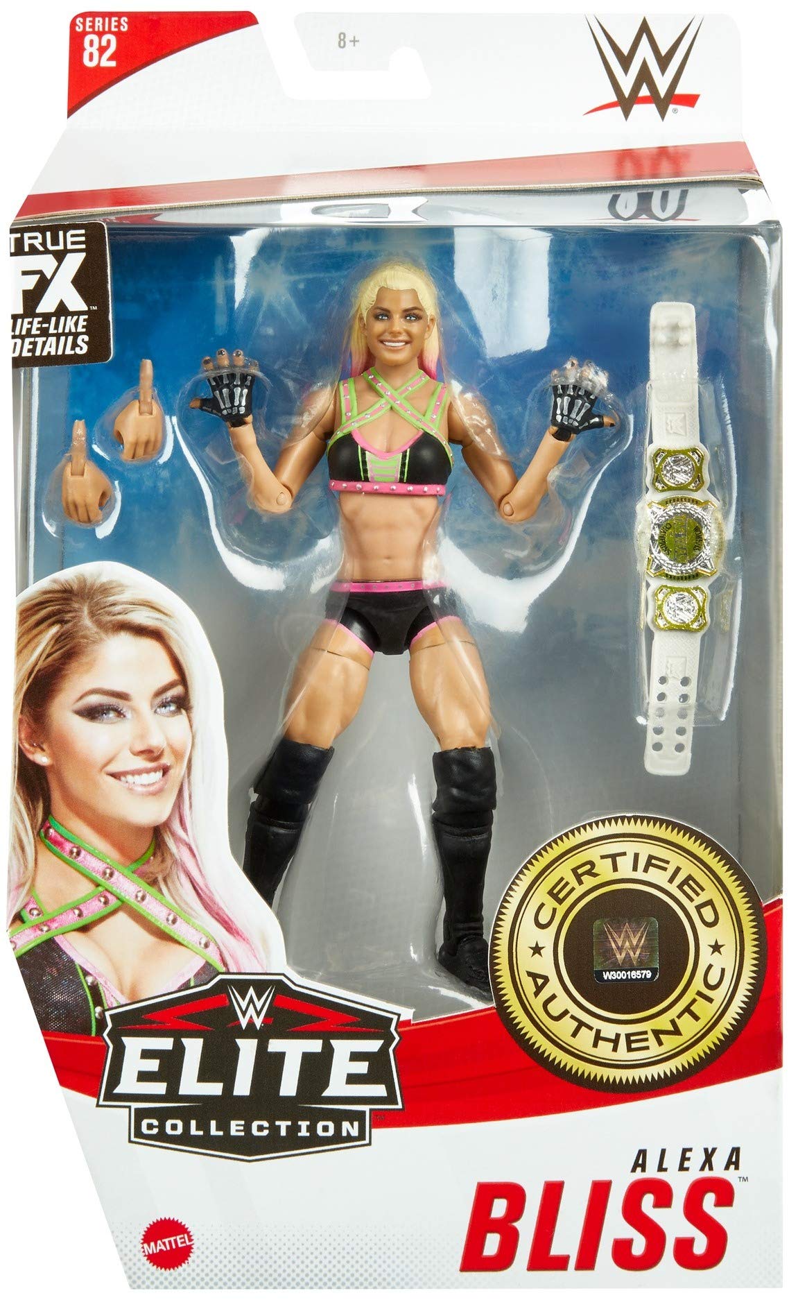WWE Alexa Bliss Elite Collection Series 82 Action Figure 6 in Posable Collectible Gift Fans Ages 8 Years Old and Up