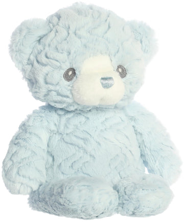 Aurora® Snuggly Huggy Bear™ Baby Stuffed Animal - Comforting Companion - Imaginative Play - Blue 9 Inches