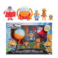 Dog Man 2.5 Inch Scale Supa Buddies and Baddies Multipack Action Figures, Part of Jakks Pacific's Wave 4, Includes 5 Characters