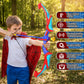 Polkoliye Bow and Arrow Set for Kids, Light-Up Archery Toy Set with 7 Suction Cup Arrows, Target & Arrow Case, Indoor and Outdoor Play Birthday Gifts